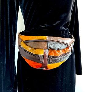 NAT Vegan Leather Multi-color Fanny Pack